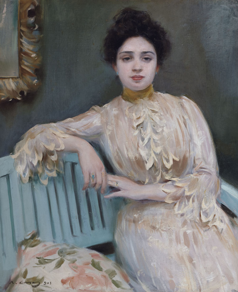 Retrato de Mercedes Llorach, 1901, Ramón Casas.