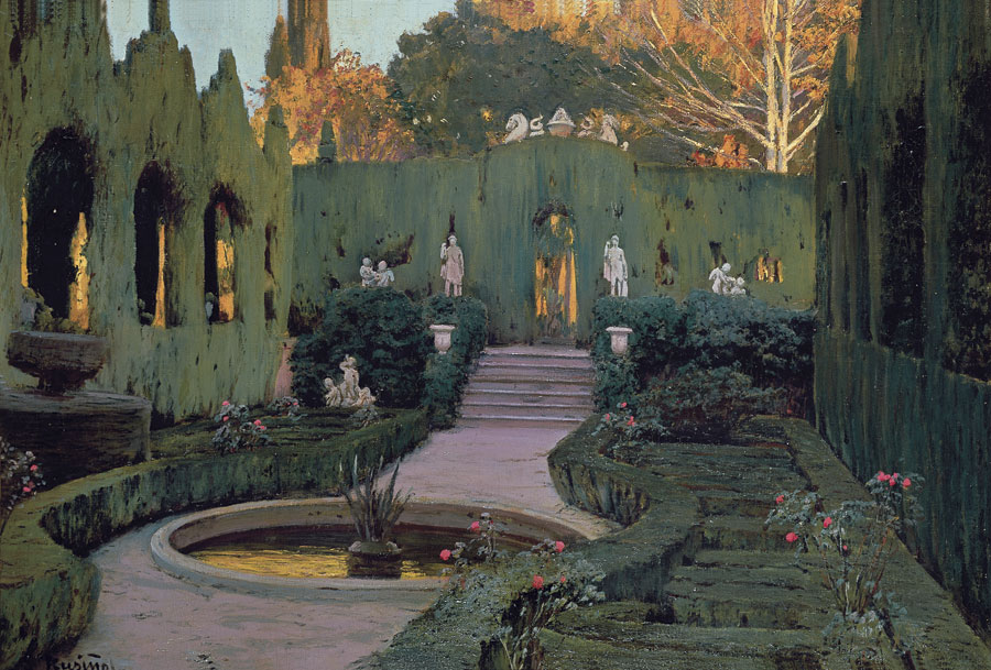 Jardines de Monforte, c.1917, Santiago Rusiñol