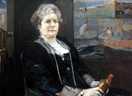 Retrato de la Condesa de Lebrija realizado por Sorolla en 1914.