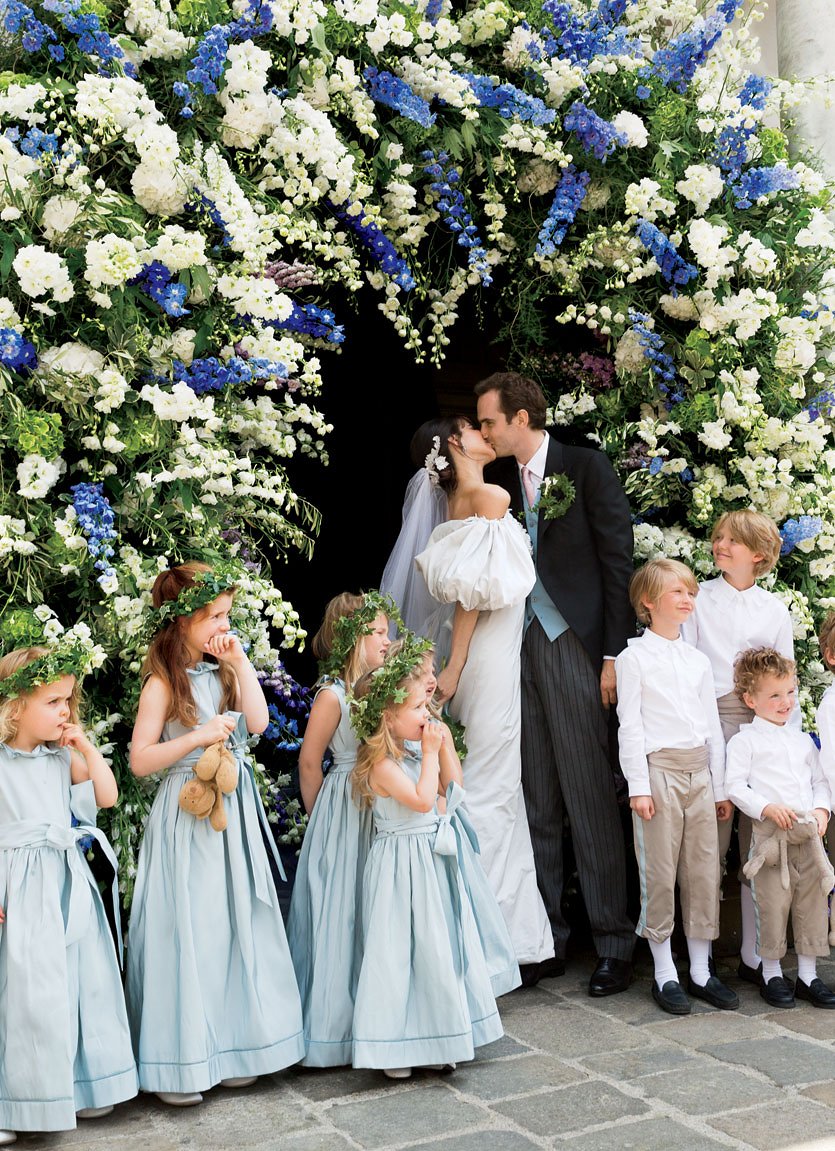 Una imagen de la romántica boda de la pareja en 2013