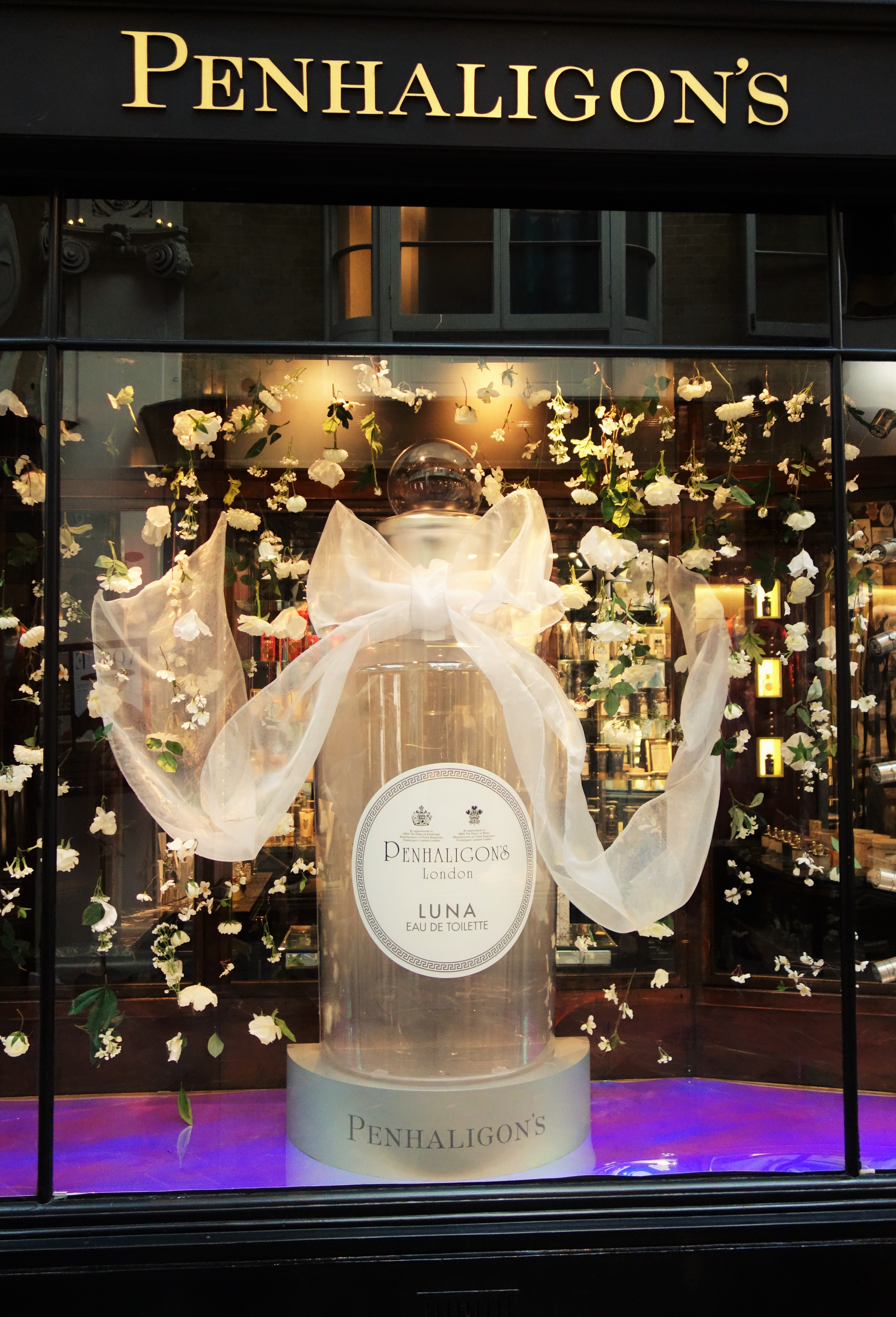 Penhaligon's windows at Burlington Arcade