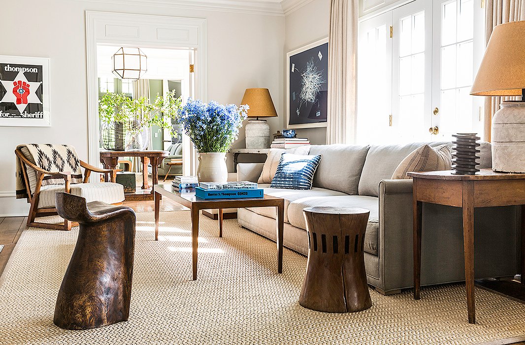 With the help of interior designer Mark Cunningham, Brett Heyman (founder of accessories brand Eddie Parker) created this beautiful weekend home in Connecticut. 