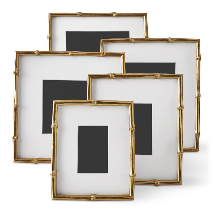 Gilded Bamboo Gallery Frame , Aerin for Williams Sonoma