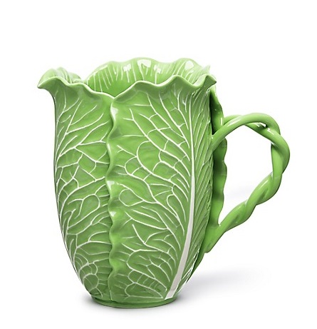 Lettuce Ware Pitcher. Dodie Thayer for Tory Burch
