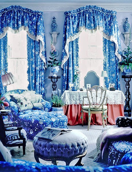Mario Buatta's Kips Bay Decorator Showhouse, 1984 . Architectural Digest