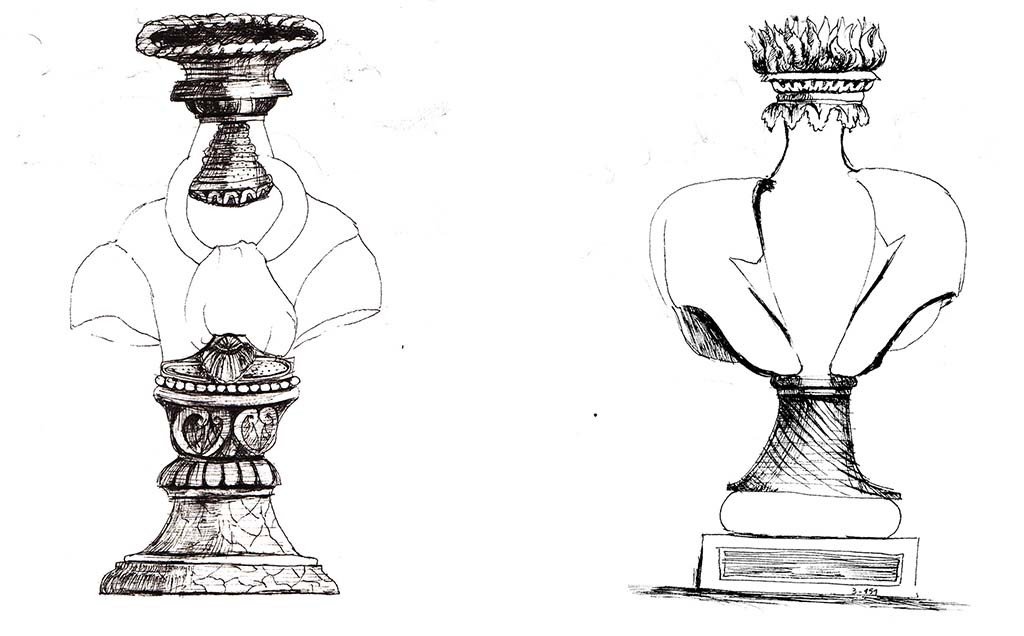 Claire de Quenetain Hortense Collection - Sculptural Drawing 1 and 2