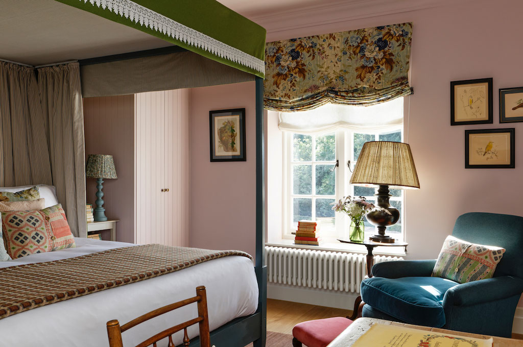 A bedroom at The Garden House by Nicola Harding. Beaverbrook hotel