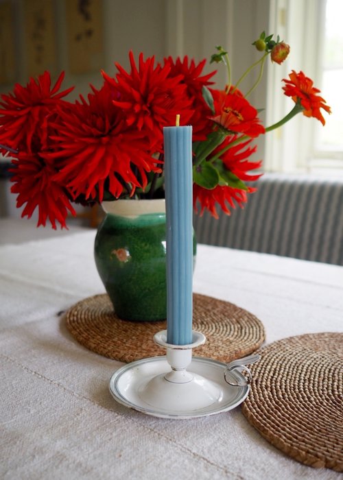 Matilda Goad ribbed beeswax candle