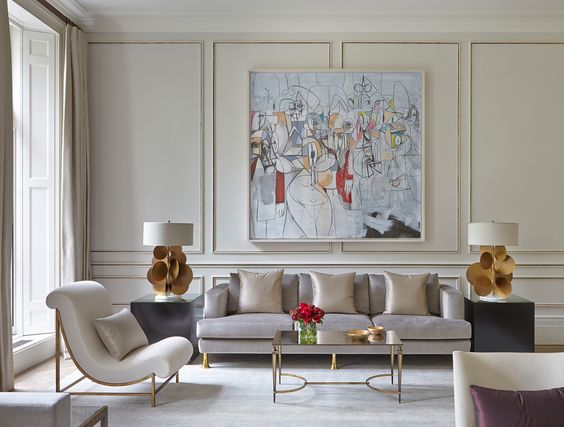 A glamorous yet comfortable home in Belgravia by Todhunter Earle