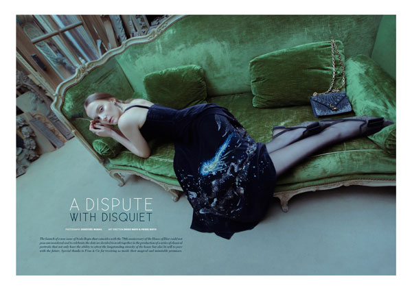 A dispute with disquiet. A Dior exclusive for this issue's cover story.
