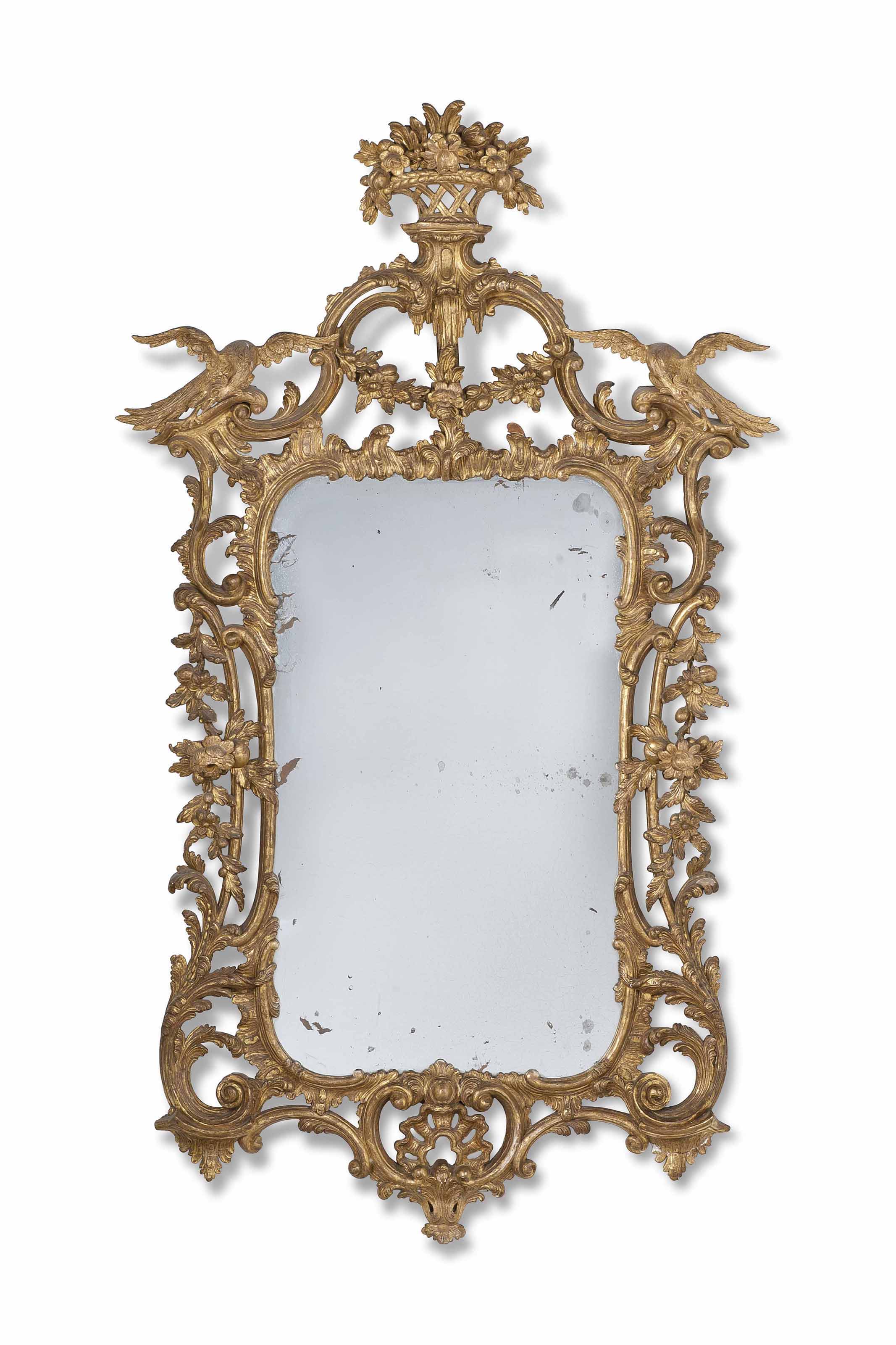 George III Giltwood mirror, c.1755 Faringdon House