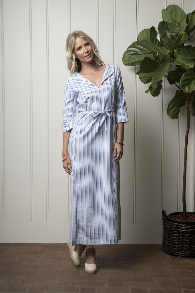 Carmel Cabana dress -ocean stripe by Olivia Joffrey