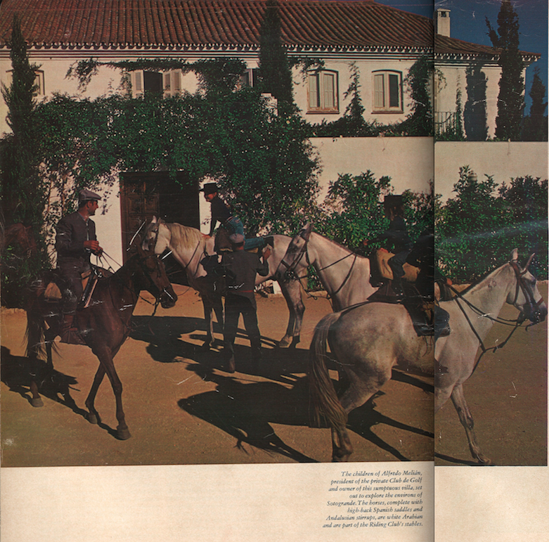 Shot by Slim Aarons for Holiday Family at Sylvia Melian Sotogrande Home 