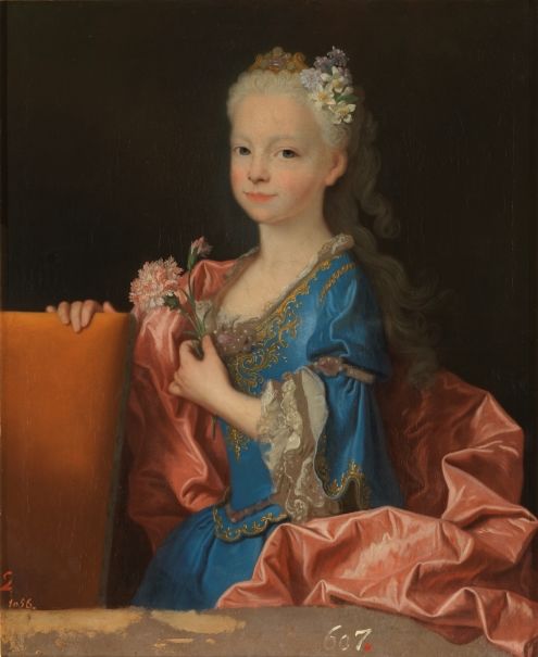 María Ana Victoria de Borbón, niña (futura reina de Portugal) Museo Nacional del Prado, Jean Ranc