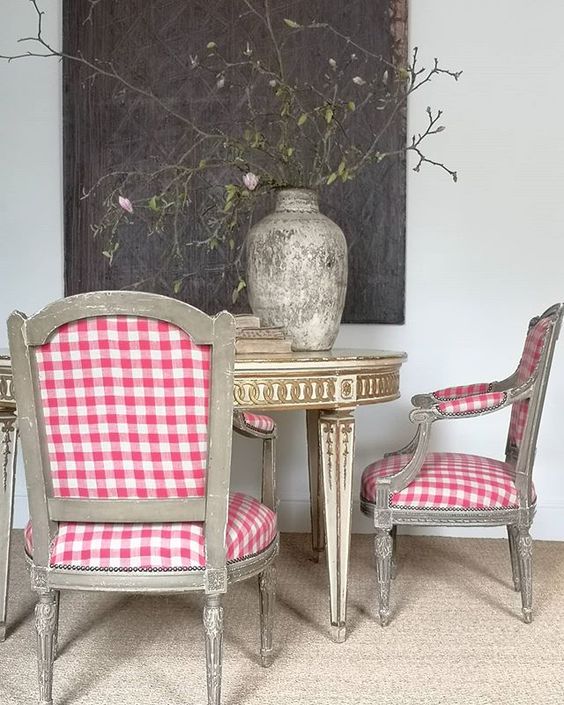 brownrigg antiques gingham chair
