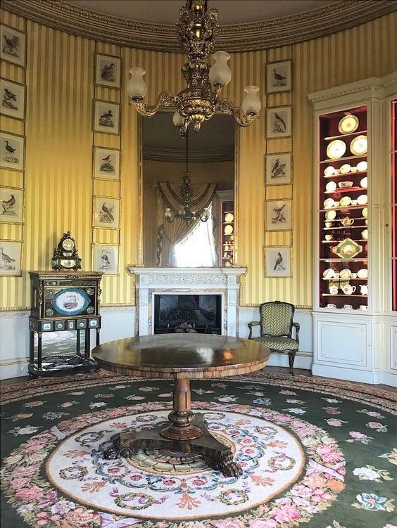 The Card Room at Goodwood where the Sevres collection is displayed