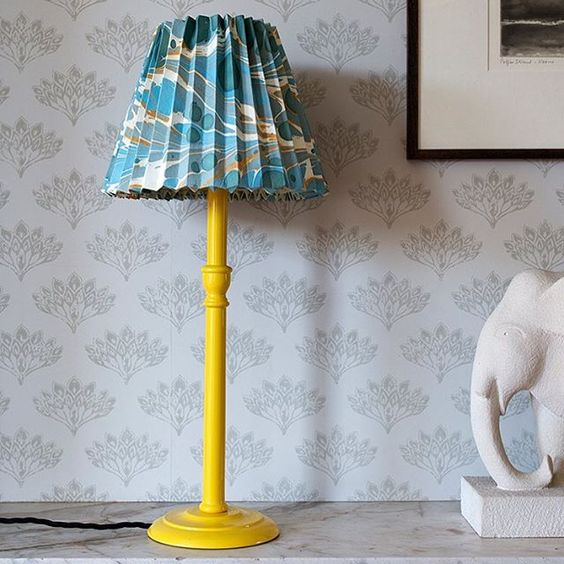 lamp and paper lampshade by Rosi de Ruig