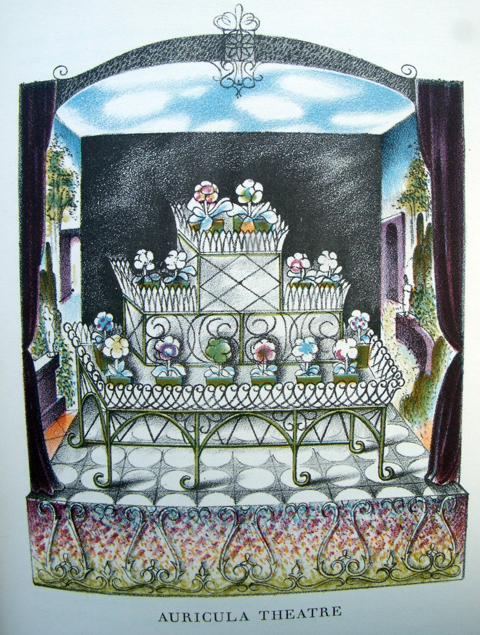 Auricula Theatre illustration by John Farleigh