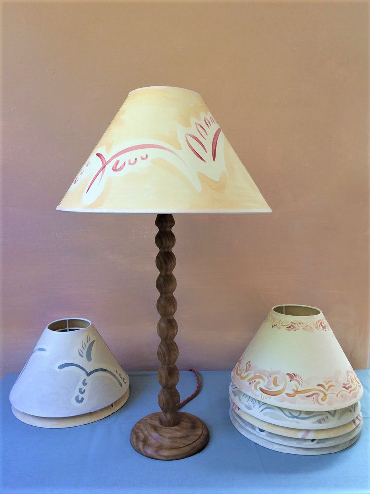 tess newall lampshades and alfred newall bobbin lamp