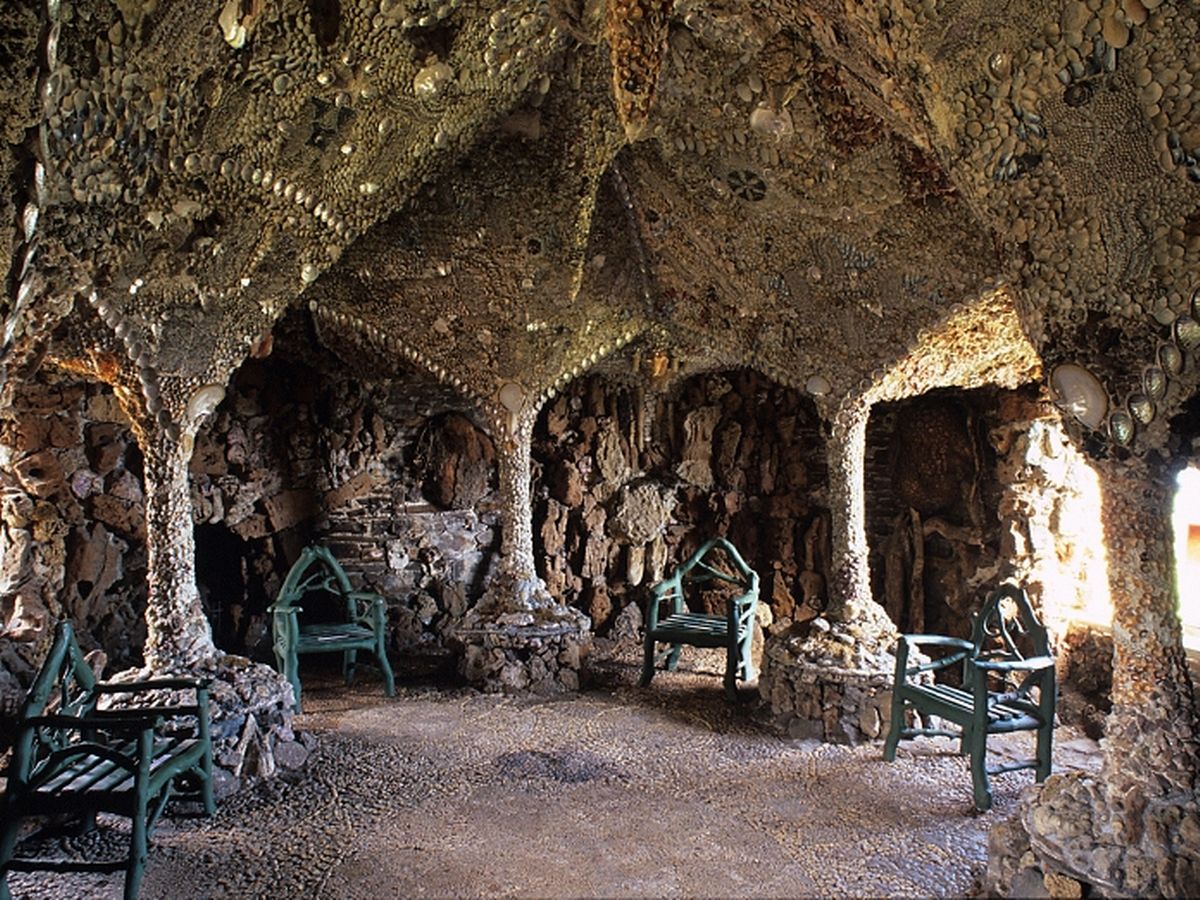 shell grotto in Pontypool, Wales