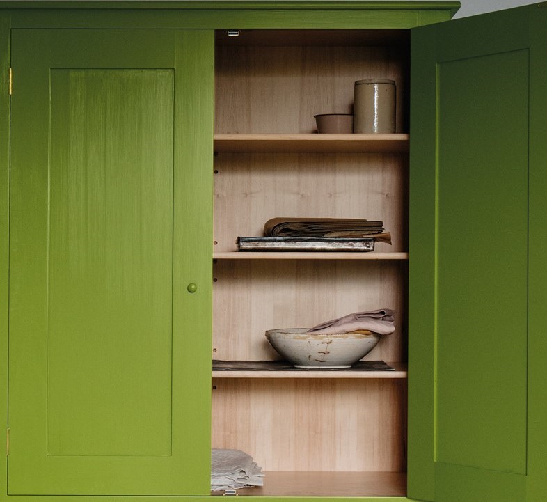 plain english green cabinet