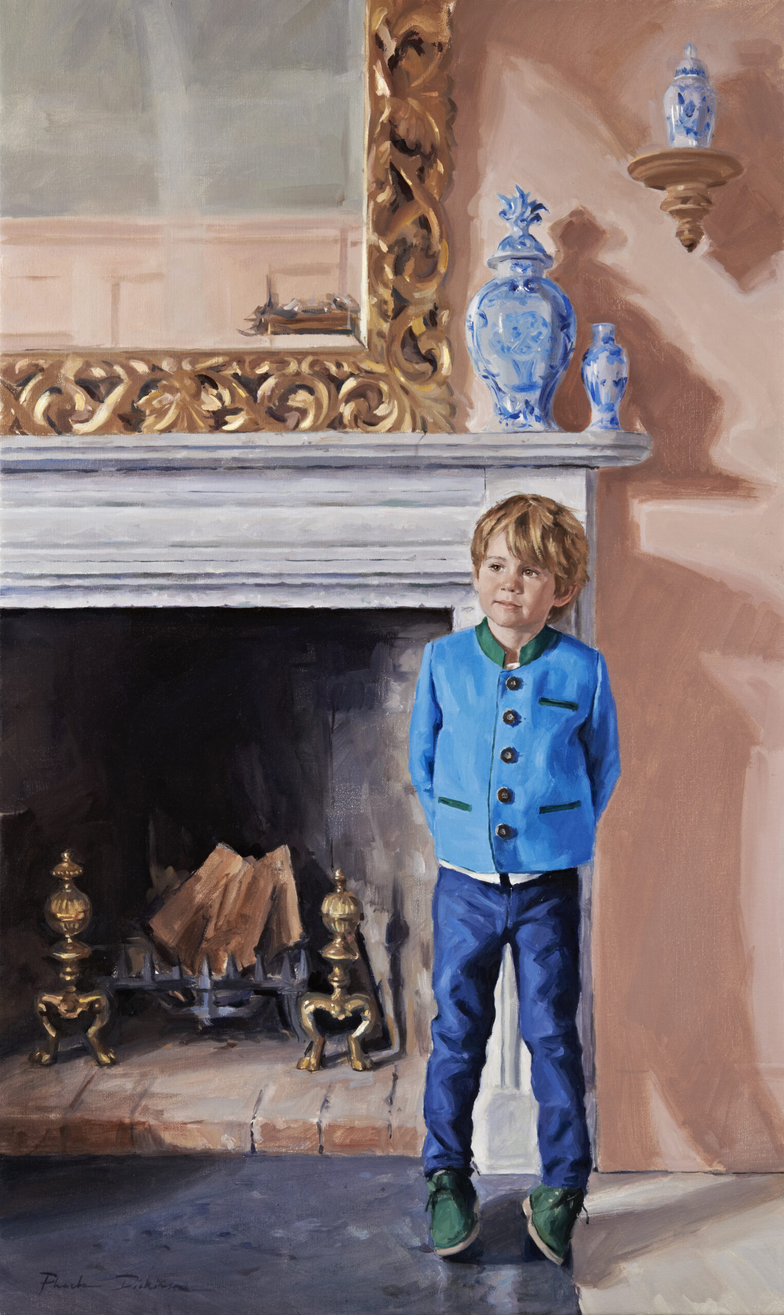 Boy in Austrian Jacket portrait Phoebe Dickinson