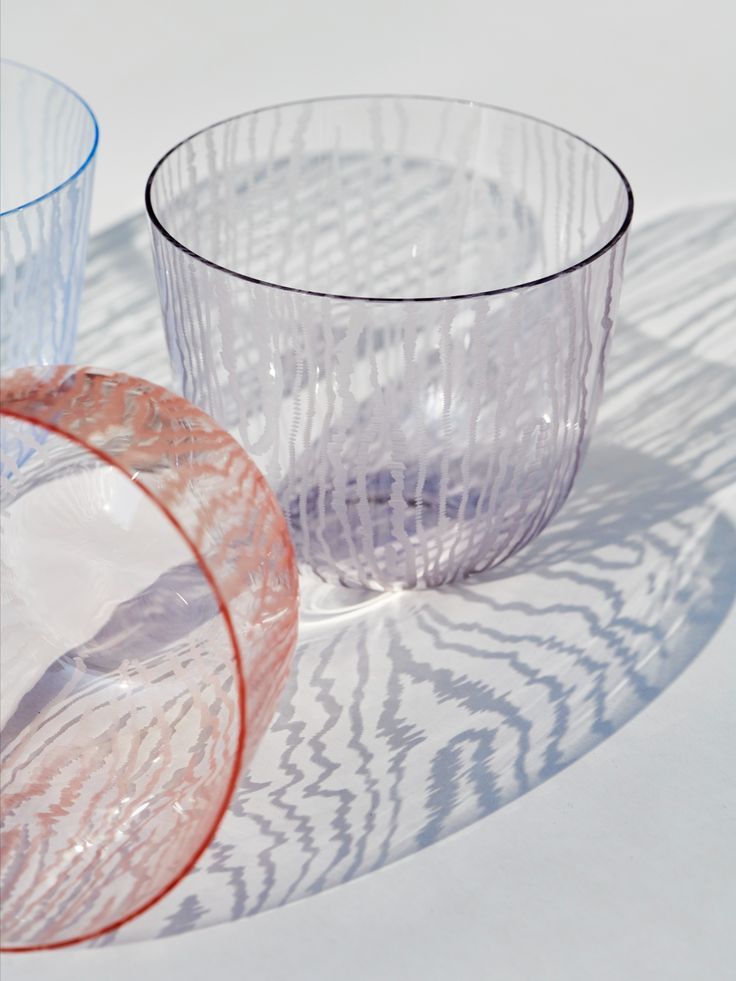 moire glassware bonadea