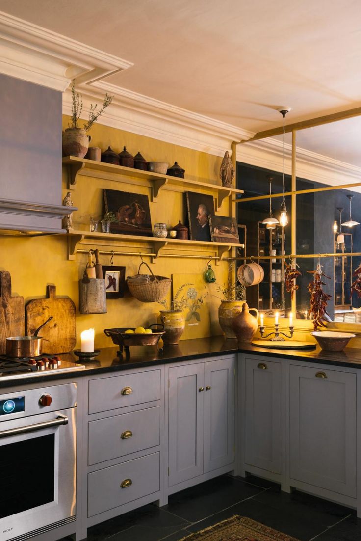 devol kitchens yellow kitchen