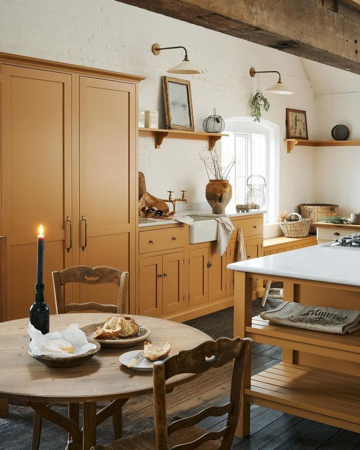 Devol Kitchens Yellow Kitchen