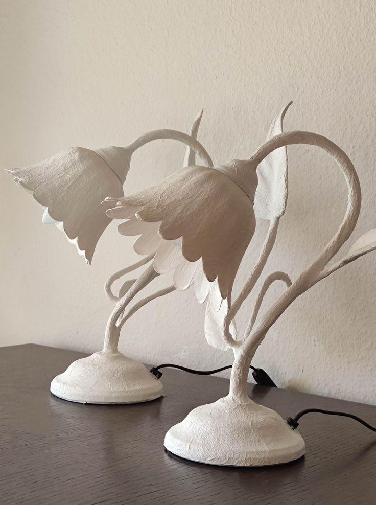 Alessandra Fabre Repetto Paper Mache Table Lamps , Home Decor, Light Sculpture, Paper Mache Lamp, Contemporary Design - 